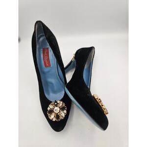 Paola Quadretti Firenze black Suede Pumps size 37.5